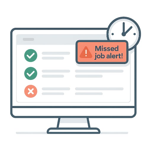Missed Job graphic